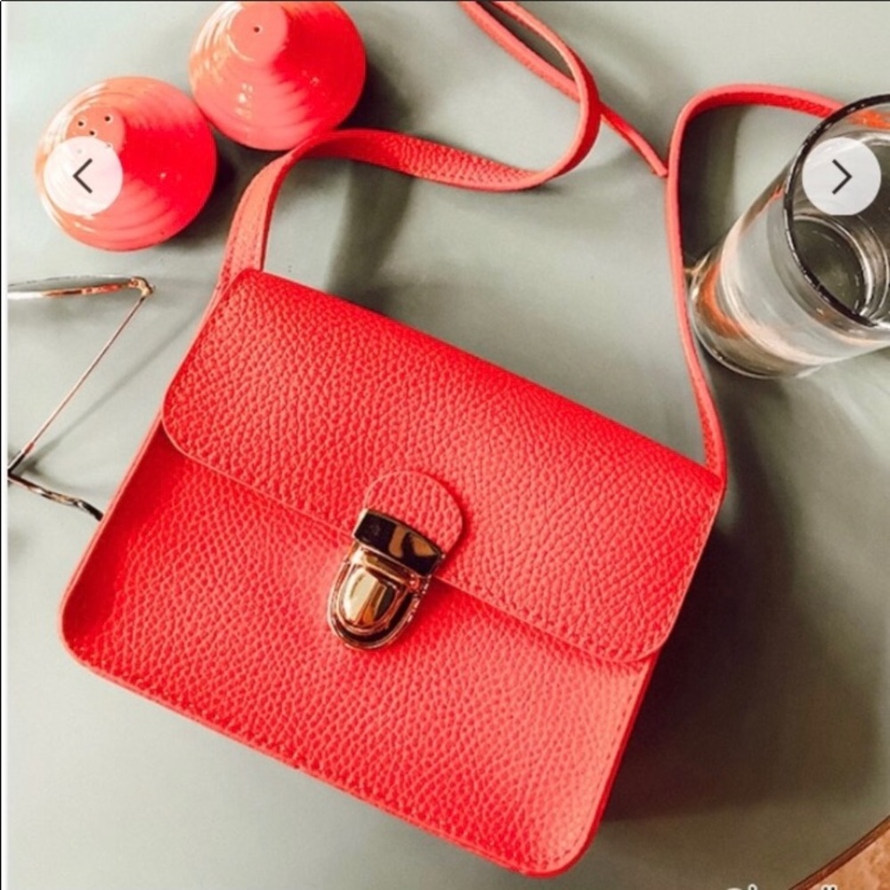 Pebbled Faux Leather Crossbody